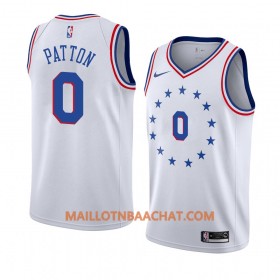 Maillot NBA Philadelphia 76ers Justin Patton 0 2018-19 Nike Blanc Swingman - Homme